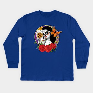 Sugar Skulls Kids Long Sleeve T-Shirt